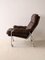 Leather Armchair with Metal Legs, 1960s, Image 2