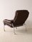 Leather Armchair with Metal Legs, 1960s 5