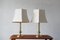 Large Brass Table Lamps by Leclaire & Schäfer, Set of 2, Image 1