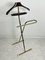 Mid-Century Folding Valet Stand in Beech and Golden Metal in the style of Ico Parisi, 1960s 1