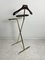 Mid-Century Folding Valet Stand in Beech and Golden Metal in the style of Ico Parisi, 1960s 2