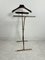 Mid-Century Folding Valet Stand in Beech and Golden Metal in the style of Ico Parisi, 1960s, Image 6