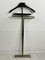 Mid-Century Folding Valet Stand in Beech and Golden Metal in the style of Ico Parisi, 1960s, Image 7