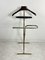 Mid-Century Folding Valet Stand in Beech and Golden Metal in the style of Ico Parisi, 1960s, Image 5