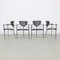 Leather Dining Chairs from Arrben, Italy, 1980s, Set of 4 1
