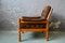 Living Room Armchair in Brown Velvet and Pine, Image 13