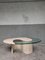 Vintage Italian Travertine and Glass Coffee Table, 1980s 11