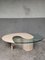 Vintage Italian Travertine and Glass Coffee Table, 1980s 10