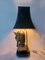 Lámpara de mesa Hollywood Regency Pharaoh de latón, Imagen 26