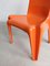 Orange BA 1171 Stühle von Helmut Bätzner für Bofinger, 1960er, 4er Set 7