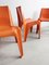 Orange BA 1171 Chairs by Helmut Bätzner for Bofinger, 1960s, Set of 4 2