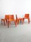 Orange BA 1171 Chairs by Helmut Bätzner for Bofinger, 1960s, Set of 4 1