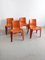 Orange BA 1171 Stühle von Helmut Bätzner für Bofinger, 1960er, 4er Set 5