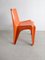 Orange BA 1171 Stühle von Helmut Bätzner für Bofinger, 1960er, 4er Set 9