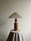 Lampada da tavolo geometrica in legno fatta a mano, Svezia, anni '50, Immagine 1