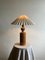 Handmade Geometric Wood Table Lamp, Sweden, 1950s 2
