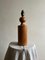 Lampada da tavolo geometrica in legno fatta a mano, Svezia, anni '50, Immagine 5