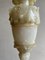 Lámpara de mesa Urn clásica de alabastro con detalles de hojas de parra talladas, Italia, años 10, Imagen 7