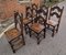 17th Century English Oak Dining Chairs, 1670s, Set of 6 4