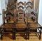 17th Century English Oak Dining Chairs, 1670s, Set of 6 3