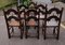 17th Century English Oak Dining Chairs, 1670s, Set of 6 7