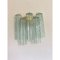 Italienische Wandlampe aus grünem Tronchi Murano Glas von Simoeng 12