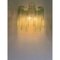 Italienische Wandlampe aus grünem Tronchi Murano Glas von Simoeng 3