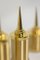 Gilded Brass Candleholders, Set of 3, Image 3