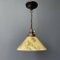 Yellow Marbled Glass Hanging Lamp 1