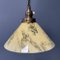 Yellow Marbled Glass Hanging Lamp, Image 7