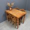 Open Wood Kitchen Table with Tiger Stripes 26
