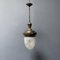 Hanging Lamp with Frosted Cut Glass, 1920s 6