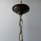Lampe à Suspension avec Verre Taillé Givré, 1920s 15