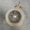Large Brass Hanging Lamp with Cut Glass 23