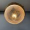 Large Brass Hanging Lamp with Cut Glass 17