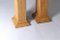 Rattan & Bamboo Pedestals with Glass Top from Vivai Del Sud, 1970s, Set of 2 6