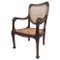 Jugendstil Sessel aus Eiche & Geflecht, 1900er 1