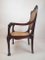 Jugendstil Sessel aus Eiche & Geflecht, 1900er 6