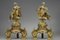 Louis XIV Andirons Decorated with Seated Muses, 1900s, Set of 2 5