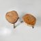 Italian Rustic Table Stools with Different Heights in Wood, Set of 2 2