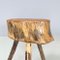 Italian Rustic Table Stools with Different Heights in Wood, Set of 2 5