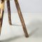 Taburetes de mesa italianos rústicos con diferentes alturas de madera. Juego de 2, Imagen 8