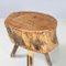 Italienische Rustikale Tischhocker mit unterschiedlichen Höhen aus Holz, 2 . Set 6