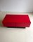 Red Glossy Coffee Table with Bar 3