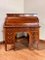 Edwardianischer Sheraton Schreibtisch aus Mahagoni mit Rollplatte 5