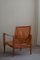 Safari Chairs in Ash & Leather from Rud. Rasmussen attributed to Kaare Klint, 1960s, Set of 2, Image 8