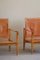 Safari Chairs in Ash & Leather from Rud. Rasmussen attributed to Kaare Klint, 1960s, Set of 2 11