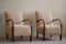 Art Deco Danish Curved Lounge Chairs from Fritiz Hansen, 1940s, Set of 2 15