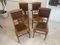 Art Nouveau Dining Chairs in Oak, Set of 4, Image 13