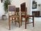 Art Nouveau Dining Chairs in Oak, Set of 4 2